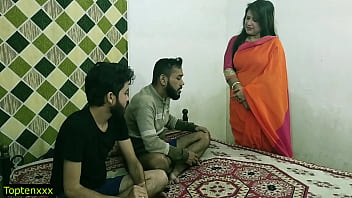 Malkin Aunty’s Wild Threesome With Two Young Studs! Hindi Audio So Clear You Won’t Miss A Moan!