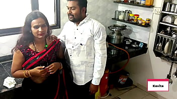 Desi Mil Gets Railed By Her Son-in-law In The Kitchen, Raw And Passionate Up Close