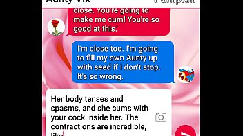 Aunty Finally Breaks In Her Nephew’s Tight Little Cherry With Some Filthy Sexting, Making Him Explode For The First Time.