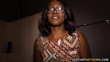 Ebony Skyler Nicole Takes A Massive Cock Up Her Ass At The Gloryhole