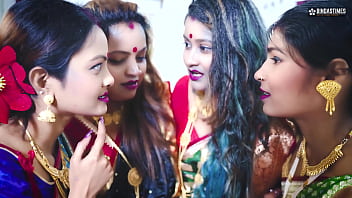 Desi Jamindar Brothers Tag Team Their Four Wives In A Wild Gangbang With Hindi Dirty Talk