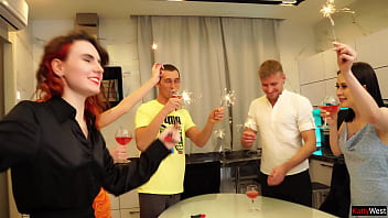 Students Ring In The New Year With A Wild, Sweaty Group Fuck