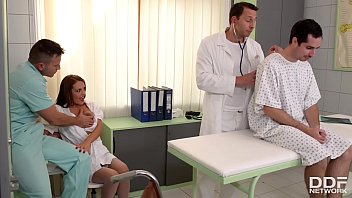 A Filthy Clinic Threesome With Milf Doctor Dominica Phoenix Ends In A Wild Double Penetration.