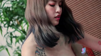 Naughty Chinese Babe Gets Down And Dirty With A Chubby Stud.