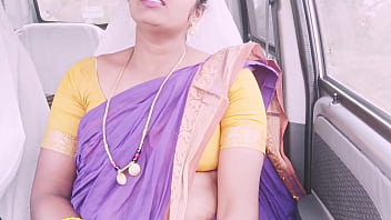 Indian Maid Gets Nasty In The Car With Dirty Telugu Whispers.