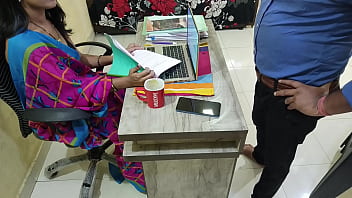 My Desi Office Lady Gets A Proper Pounding From The Young Peon, Full Hindi Dirty Talk