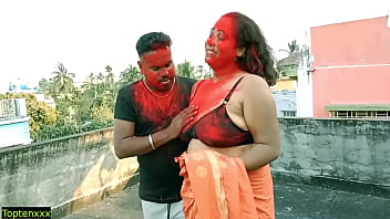Lucky 18-year-old Tamil Stud Gets Wild With Two Horny Milf Bhabhis In A Raw Amateur Threesome!