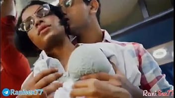 Wild Teen Gets Pounded On A Moving Bus, Moaning In Hindi The Whole Time