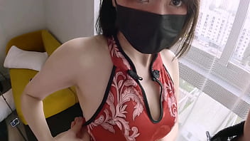 My Thick Asian Girlfriend In A Tight Cheongsam Got Pounded Until She Squirted Everywhere.