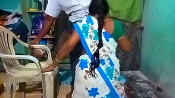 Hot Tamil Aunty Giving Sloppy Head And Getting Pounded From Behind