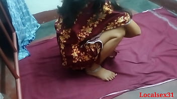 Desi Village Bhabi In Her Red Saree Getting Pounded Hard In This Official Localsex31 Video