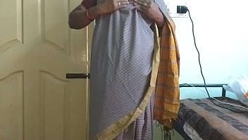 Desi Slut Vanitha In Grey Saree Shows Off Her Huge Tits And Shaved Pussy, Rubbing Her Wet Cunt And Pinching Her Hard Nipples