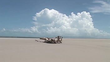 Beach Threesome With A Sexy Ebony Milf