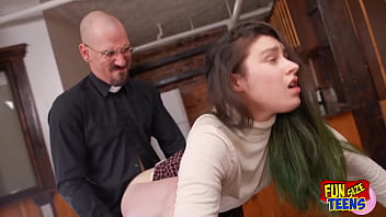 Tiny Teen Gets Absolutely Wrecked By A Massive Cock
